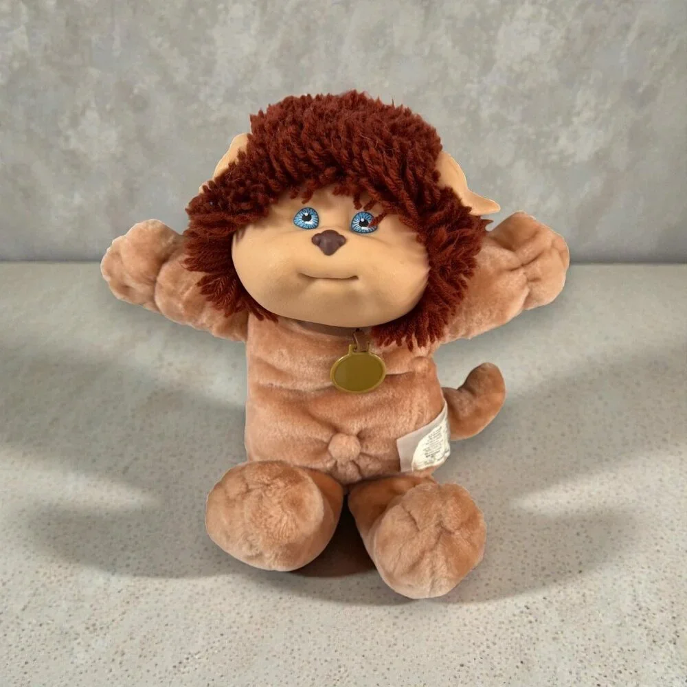 Koosas Plush Vintage 1983 Cabbage Patch Kids Coleco Doll w/Red Overalls Outfit